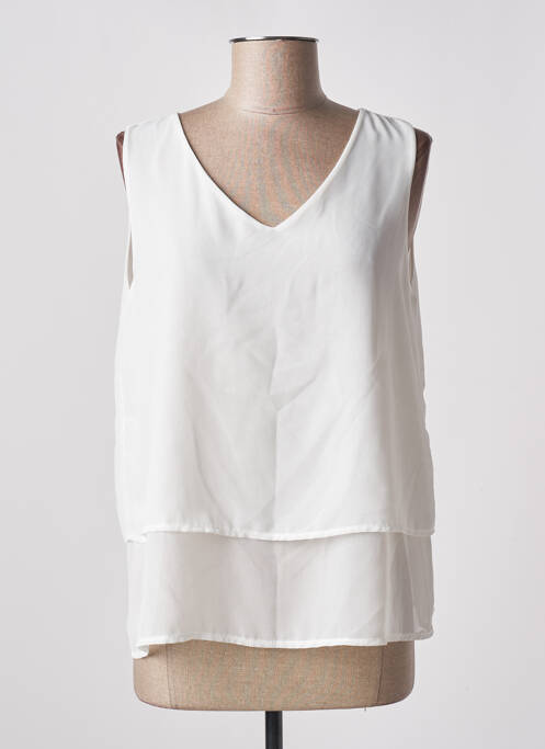 Top alb VICTORIA femeie