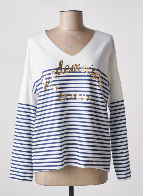 Top alb VICTORIA femeie