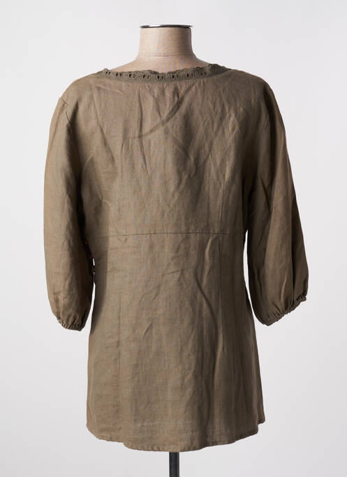 Tunică mâneci lungi verde MALVIN femeie