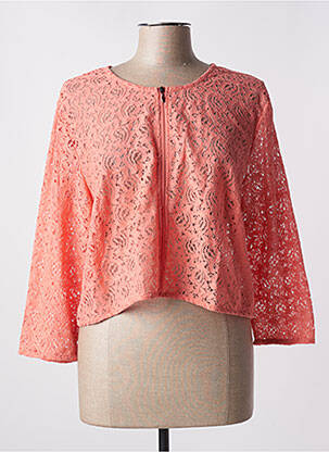 Jachete casual guler rotund portocalie SIGNATURE femeie