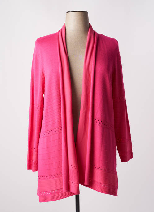 Vestă cu mâneci lungi roz SIGNATURE femeie