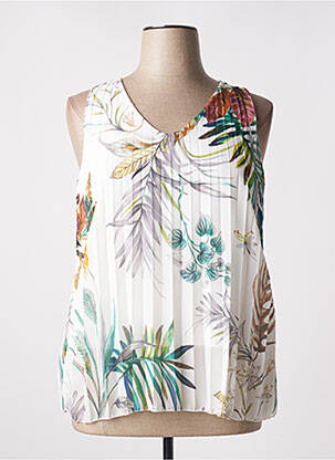 Top alb VICTORIA femeie