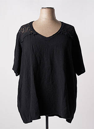 Bluză negru PIMENT ROUGE femeie