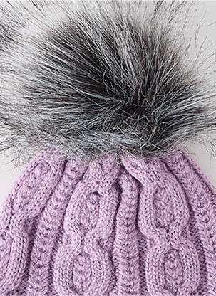 Căciulă tricot gros violet NAME IT fată