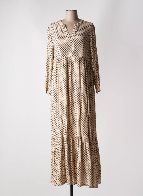 Rochie lungă bej INDI & COLD femeie