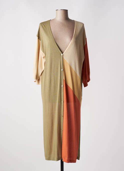 Vestă cu mâneci lungi verde SKATÏE femeie