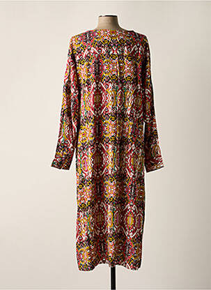 Rochie midi imprimeu fantezie mâneci lungi roz ONLY CARMAKOMA femeie