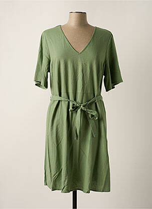 Rochie midi mâneci scurte mâneci scurte verde VERO MODA femeie