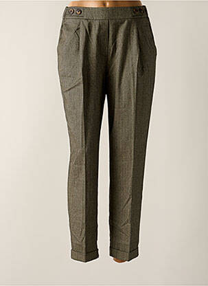 Pantalon drept croială morcov talie joasă gri INDI & COLD femeie