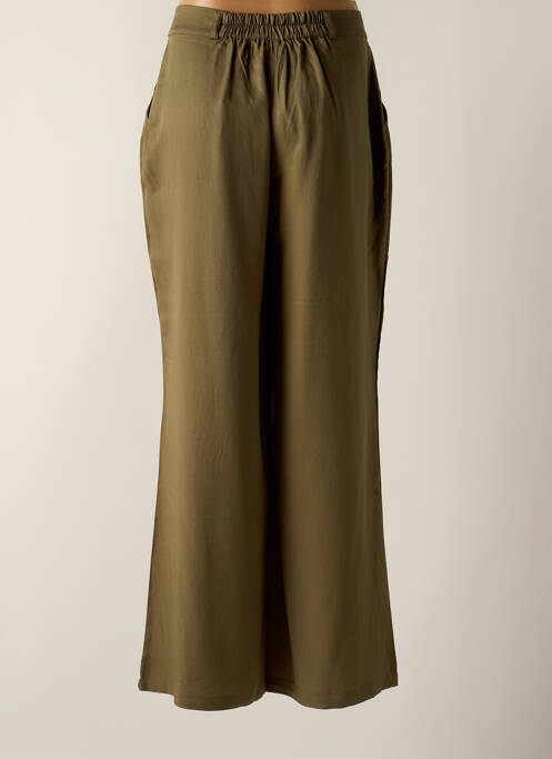 Pantalon larg verde MUS & BOMBON femeie