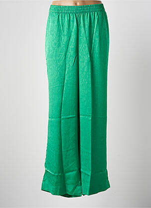 Pantalon larg croială fluidă mărime normală verde VERO MODA femeie