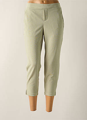 Pantalon trei sferturi talie elastică mărime normală verde MCM femeie