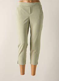 Pantalon trei sferturi talie elastică mărime normală verde MCM femeie