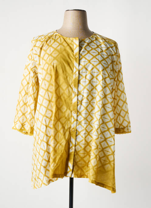 Tunică mâneci lungi galben FRANCK ANNA femeie