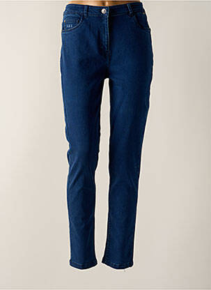 Blugi cu croială slim albastru AGATHE & LOUISE femeie