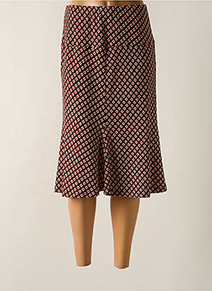 Fustă midi talie înaltă maro TELMAIL femme