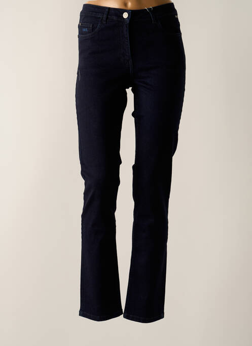 Blugi cu croială slim elasticitate talie înaltă albastru AGATHE & LOUISE femme