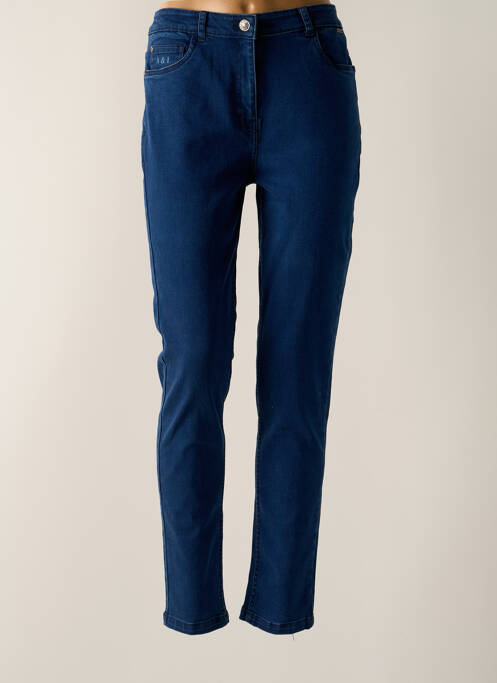 Blugi cu croială slim albastru AGATHE & LOUISE femeie