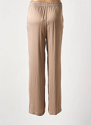 Pantalon larg croială fluidă talie înaltă bej YAYA femeie