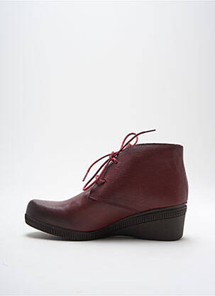 Botine/ghete material neted toc de 4 la 6 cm violet YOKONO femeie