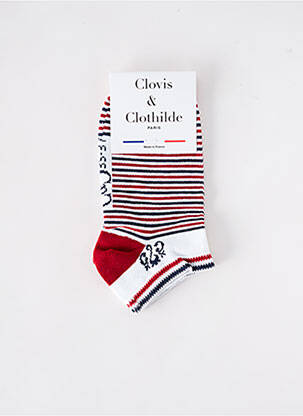Șosete țesătură opacă roșu CLOVIS & CLOTHILDE femeie