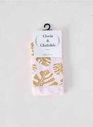 Șosete plasă fină roz CLOVIS & CLOTHILDE femme