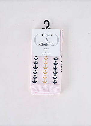 Șosete roz CLOVIS & CLOTHILDE femeie
