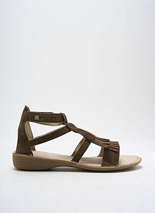 Sandale/Pantofi decupați verde DORKING femeie