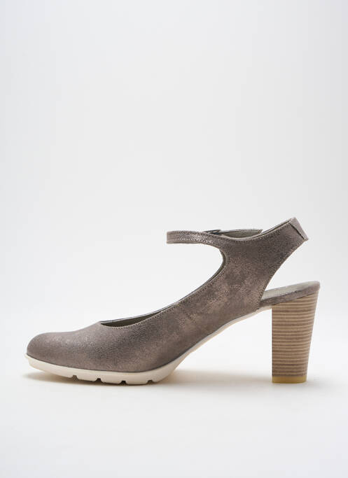 Pantofi cu toc gri DORKING femeie