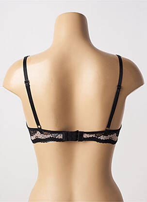 Sutien efect material satinat top sutien modelat negru STEFFY femeie