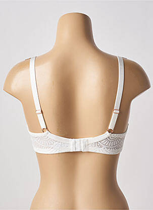 Sutien efect material satinat top sutien modelat alb VALEGE femeie