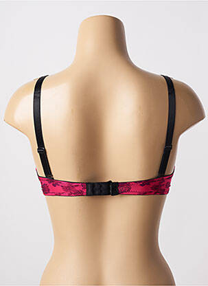 Sutien efect material satinat top sutien modelat roz ESCORT femeie