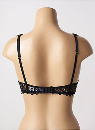 Sutien efect material satinat top sutien modelat negru STEFFY femeie