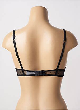 Sutien efect material satinat top sutien modelat negru STEFFY femeie