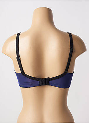 Sutien efect material satinat top sutien modelat albastru VALEGE femeie