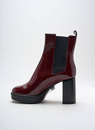 Botine/ghete toc pătrat toc de 7 la 9 cm violet SPAZIOZERO8 femeie