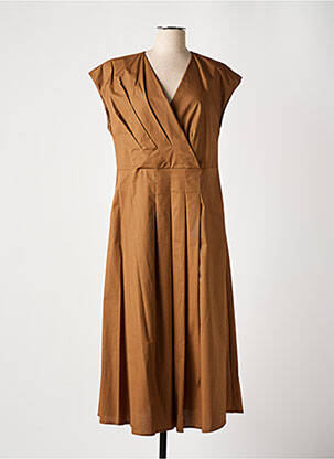 Rochie lungă maro MARIA BELLENTANI femeie