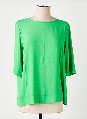 Bluză guler rotund mâneci 3/4 verde MARIA BELLENTANI femeie