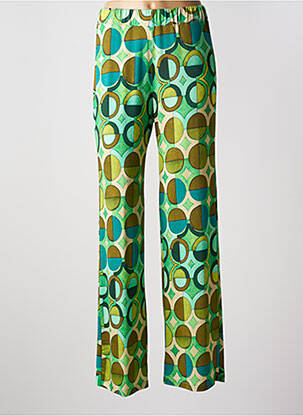 Pantalon larg verde MARIA BELLENTANI femeie