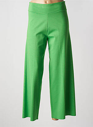 Pantalon 7/8 talie înaltă talie înaltă verde MARIA BELLENTANI femeie