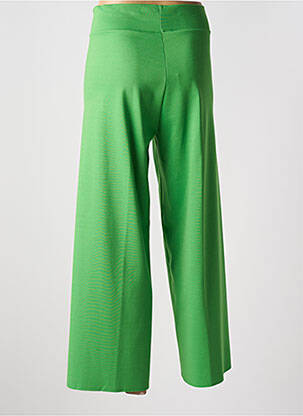 Pantalon 7/8 talie înaltă talie înaltă verde MARIA BELLENTANI femeie