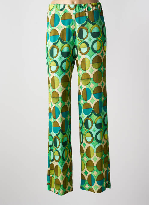 Pantalon larg verde MARIA BELLENTANI femeie