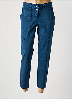 Pantalon 7/8 țesătură poplin mărime normală albastru CECIL femeie