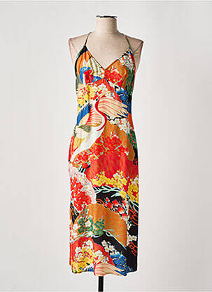 Rochie midi roșu SUPERDRY femeie