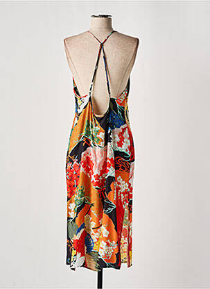 Rochie midi imprimeu floral bretele subțiri roșu SUPERDRY femeie