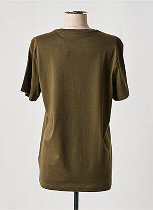 Tricou croială dreaptă mâneci scurte verde KAPITALES bărbat
