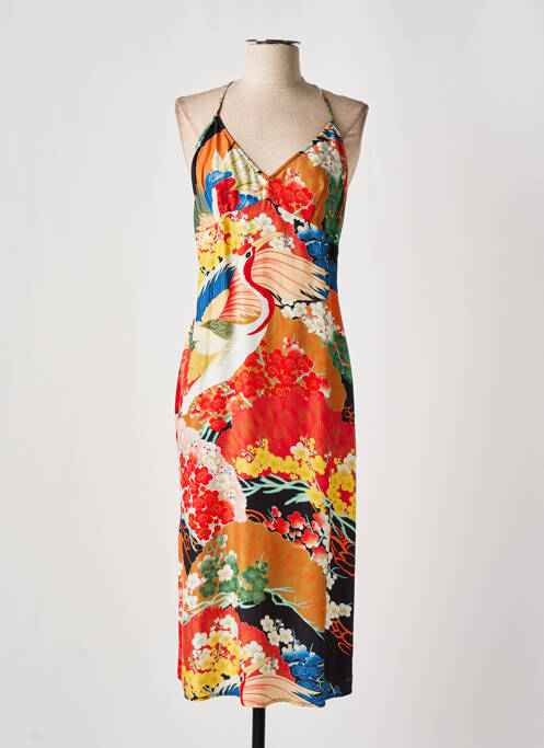 Rochie midi roșu SUPERDRY femeie