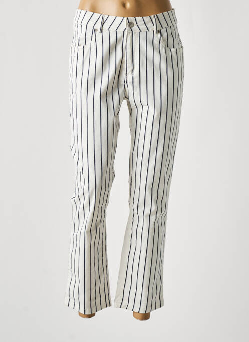 Pantalon 7/8 alb SIGNE NATURE femeie