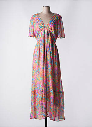 Rochie lungă portocaliu RUE DES ABBESSES femeie