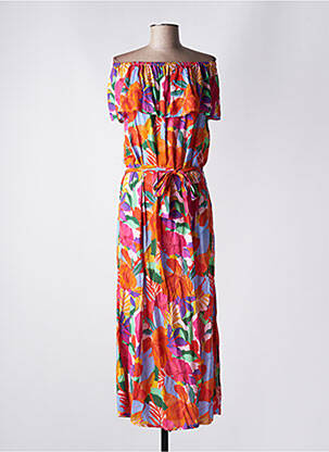 Rochie lungă portocaliu EMA BLUE'S femeie